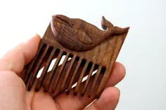 شانه چوبی طرح نهنگ