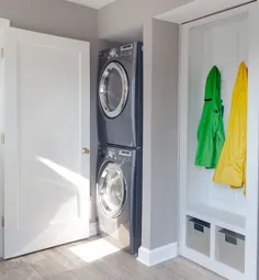 خشک کن واشر انباشته - انتقالی - اتاق لباسشویی - طراحی کوری کانر