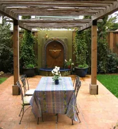 ایده های زیبا و منظره سازی و طراحی حیاط خلوت به سبک های اسپانیایی و ایتالیایی