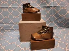 کتاب های کفش کودک برنز سنگین توسط R. Stewart vintage |  اتسی