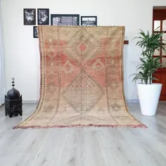 پرنعمت مراکشی کم رنگ Berber boho 5'1 "X |  اتسی