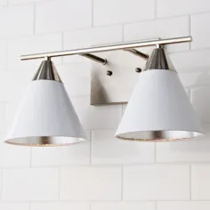 Young House Love Clad Cone Light Vanity Light - 2 نور