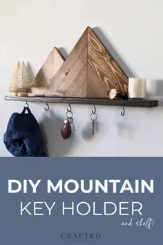 در چند ساعت یک نگهدارنده کلید قفسه کوهستان DIY بسازید