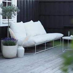 HAVSTEN soffa 2 نشسته ، inom- / utomhus ، utan armstöd med medppet شلخته ، بژ - IKEA