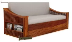 تخت مبل تختخوابی مبل تار (اندازه کینگ ، پایان عسل) را بصورت آنلاین در هند - خیابان چوبی خریداری کنید