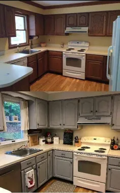 کابینت آشپزخانه - قبل از ساخت رنگ گچ