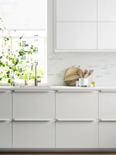آشپزخانه سفید VEDDINGE - مقرون به صرفه و هوشمندانه