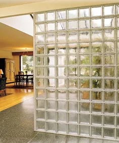 Architecture du verre - Briques de verre ، بلوک های شیشه ای ، آجرهای شیشه ای: Paroi intérieure