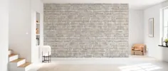 White Wash Brick Wall - دیوارنگاره های دیواری بصورت آنلاین