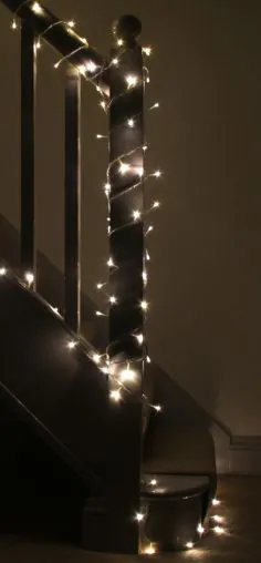 چراغ پری پله ای: با استفاده از چراغ های LED کریسمس در اطراف خانه