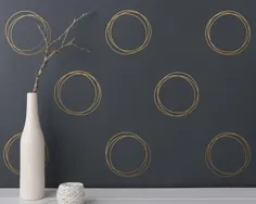 Geometrische Wand-Aufkleber Kreis Wand-Aufkleber |  اتسی