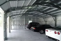 Steel Metal HOT ROD Garage 3 Car + shop area Kit 1008 ft ft