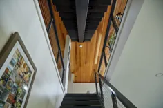 نرده کابل در پله های شناور خاکستر - Viewrail