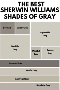 بهترین رنگهای خاکستری شروین ویلیامز