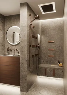 Gäste WC mit Dusche: 50+ مدرن Ideen für einen kleinen Raum