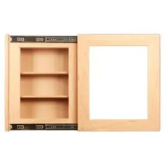 InvisiDoor 21 in x 25 in. Unfinished Maple InvisiFrame Hidden Storage Storage Door-IDHS20MA - انبار خانه