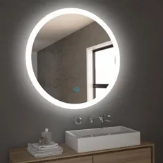 Orren Ellis Tariffville حمام روشن / بدون آینه روشن / آینه غرور ، اندازه 24 "H X 24" W X 1 "D | Wayfair | دکوراسیون منزل