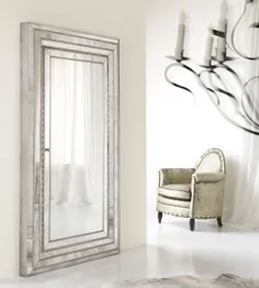 Hooker Furniture Accents Melange Glamour Floor Mirror w / Jewelry Armoire Storage 638-50012