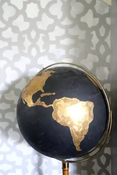 Globe Black & Gold Globe