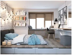آپارتمانهای کوچک نیویورک: 6 ایده تزئین آپارتمان کوچک استودیو |  طراحی داخلی دکوریلا