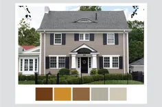 5+ ایده رنگ بیرونی خانه برای یک طراحی جالب توجه در خانه
