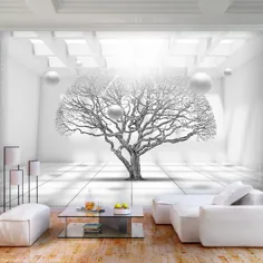 VLIES FOTOTAPETE Baum 3D Optik Kugeln groß TAPETE Wohnzimmer WANDBILDER XXL |  eBay