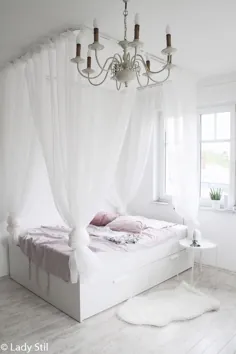 زیباترین و ارزانترین تختخواب با چهار پوستر DIY - دستورالعمل ساخت خود - lady-stil.de