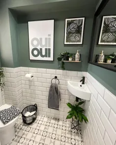House Beautiful UK در اینستاگرام: «تحول سه شنبه: ما عاشق یک فضای کوچک برای تغییر حمام هستیم!  این را قبل و بعد از @ houseproject_36 بررسی کنید!  .  .  .  .... "