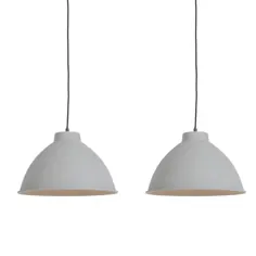 مجموعه ای از 2 لامپ آویز اسکاندیناوی خاکستری - Anterio 38 Basic