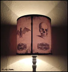 کنجکاوی هالووین آباژور لامپ سایه تزئینی گوتیک |  اتسی