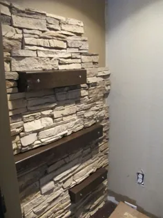 DIY نصب سنگ مصنوعی در داخل خانه