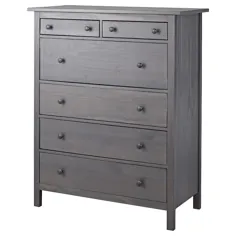 سینه 6 کشو HEMNES ، قهوه ای مشکی ، 42 1 / 2x51 5/8 "- IKEA