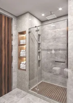 ایده های جدید قفسه های حمام