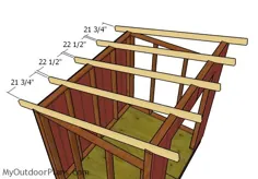 نقشه های سقف ناب و ناب 6x8 |  MyOutdoorPlans |  طرح ها و پروژه های رایگان نجاری ، DIY Shed ، Wooden Playhouse ، کلاه فرنگی ، Bbq