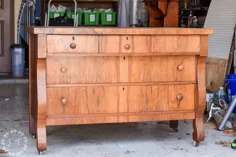 Makeover Antique Empire Dresser with Fusion