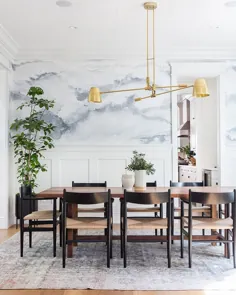 9 اتاق ناهار خوری شیک که فقط می توانند شما را به کاغذ دیواری قانع کنند