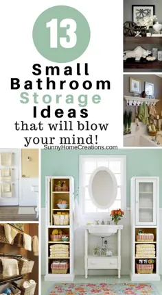13 ایده برای ذخیره سازی حمام کوچک