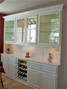 یک نوار خانگی سفارشی تهیه کنید و کابینت ذخیره سازی نوشیدنی ساخته شده است