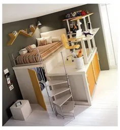 ایده های تخت خواب انبار برای اتاق های کوچک کودکان