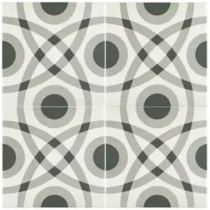 کاشی Merola Twenties Circle 7-3 / 4 in. x 7-3 / 4 in. Ceramic F / W Tile-FRC8TWCR - انبار خانه