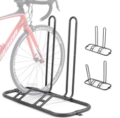 پایه پارکینگ دوچرخه ، پایه پارکینگ کف دوچرخه رک دوچرخه ، نگهدارنده دوچرخه قابل تنظیم برای دو منظوره ، گاراژ ، 2 براکت لنگر طبقه اضافی موجود ، استفاده در محیط داخلی و خارجی