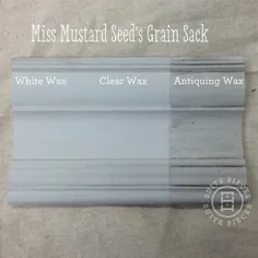 رنگ شیر Missard Seed’s Milk با موم عتیقه ، موم سفید و واکس شفاف!