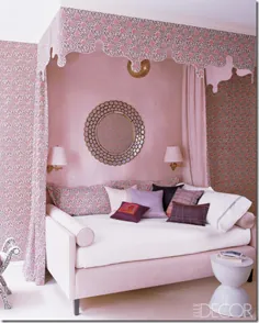 اتاق های طراح: اتاق خواب دختران کوچک با تخت های سایبان - زنبور عسل ساده شده