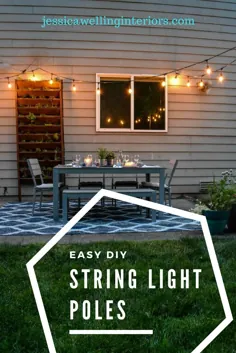 آموزش Easy DIY String Light Poles - جسیکا ولینگ داخلی