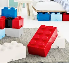بلوک های ذخیره سازی بزرگ و براق Lego® در نه رنگ سرگرم کننده.