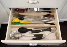 13 ایده ذخیره سازی که بلافاصله کشوهای آشپزخانه شما را از بین می برد