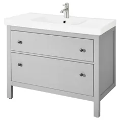 کابینت سینک ظرفشویی HEMNES / ODENSVIK با 2 کشو خاکستری ، 40 1 / 2x19 1 / 4x35 ". امروز سفارش دهید! - IKEA