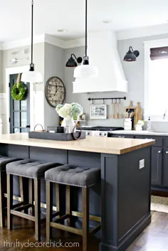 10 ایده خیره کننده طراحی آشپزخانه خاکستری و سفید |  دکوهولیک