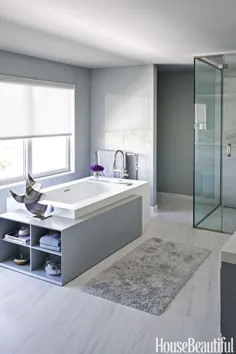 14 حمام خاکستری زرق و برق دار که بسیار آرامش بخش به نظر می رسند