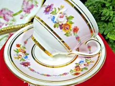 استکان لیوان چای و بشقاب گل رز COLCLOUGH انگلستان دهه 1940 |  eBay